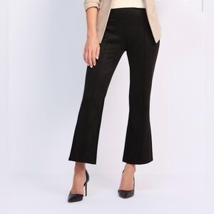 Liverpool Pearl High Rise Pintuck Faux Suede Flare Pants NWT!